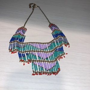 Antique hand beaded necklace